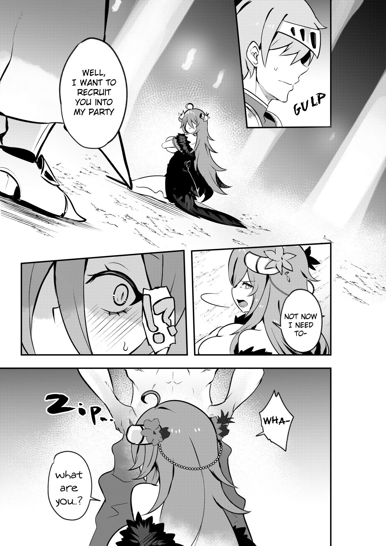 Hentai Manga Comic-The Final Dungeon Boss Can't Be This Easy To Defeat?!-Read-6